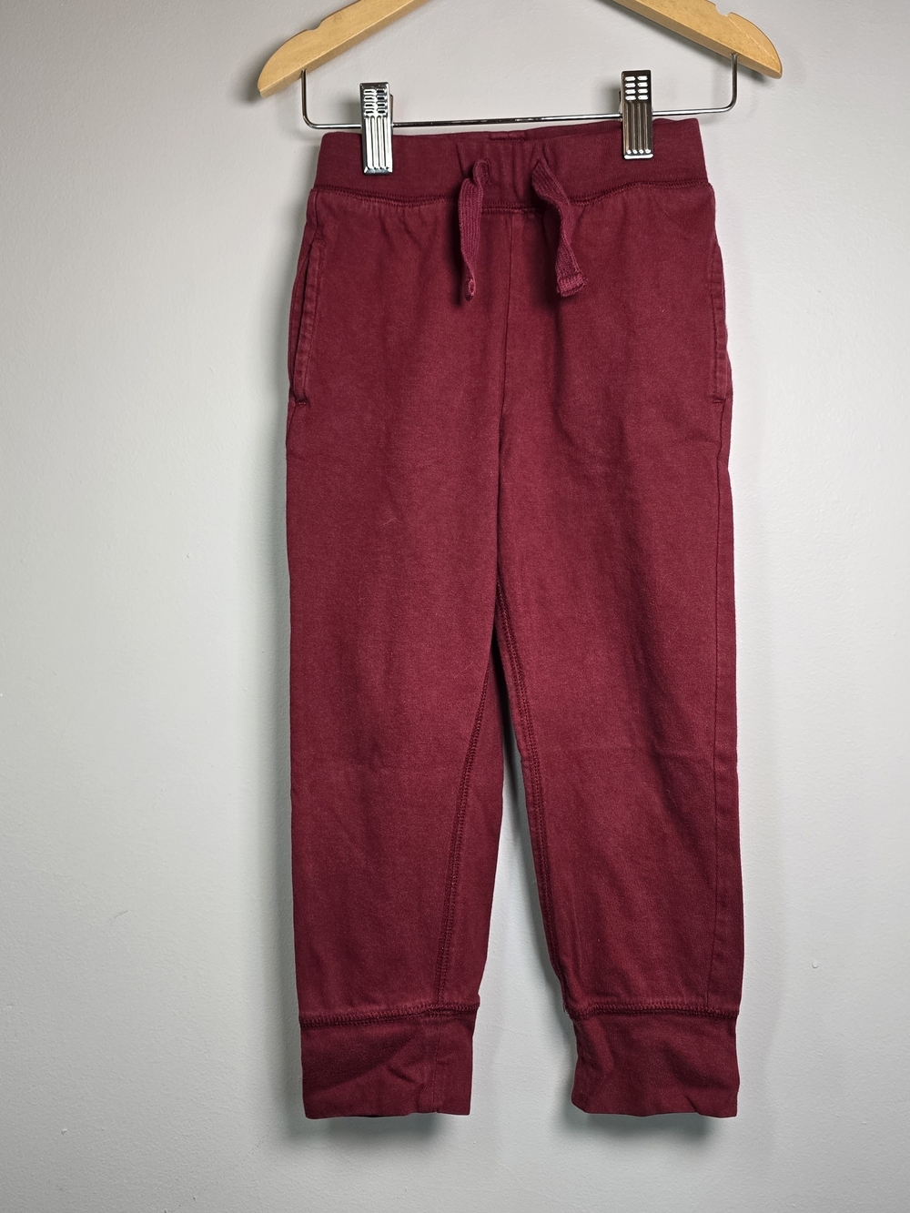 GAP Kids Burgundy Joggers with Drawstring Fall Style